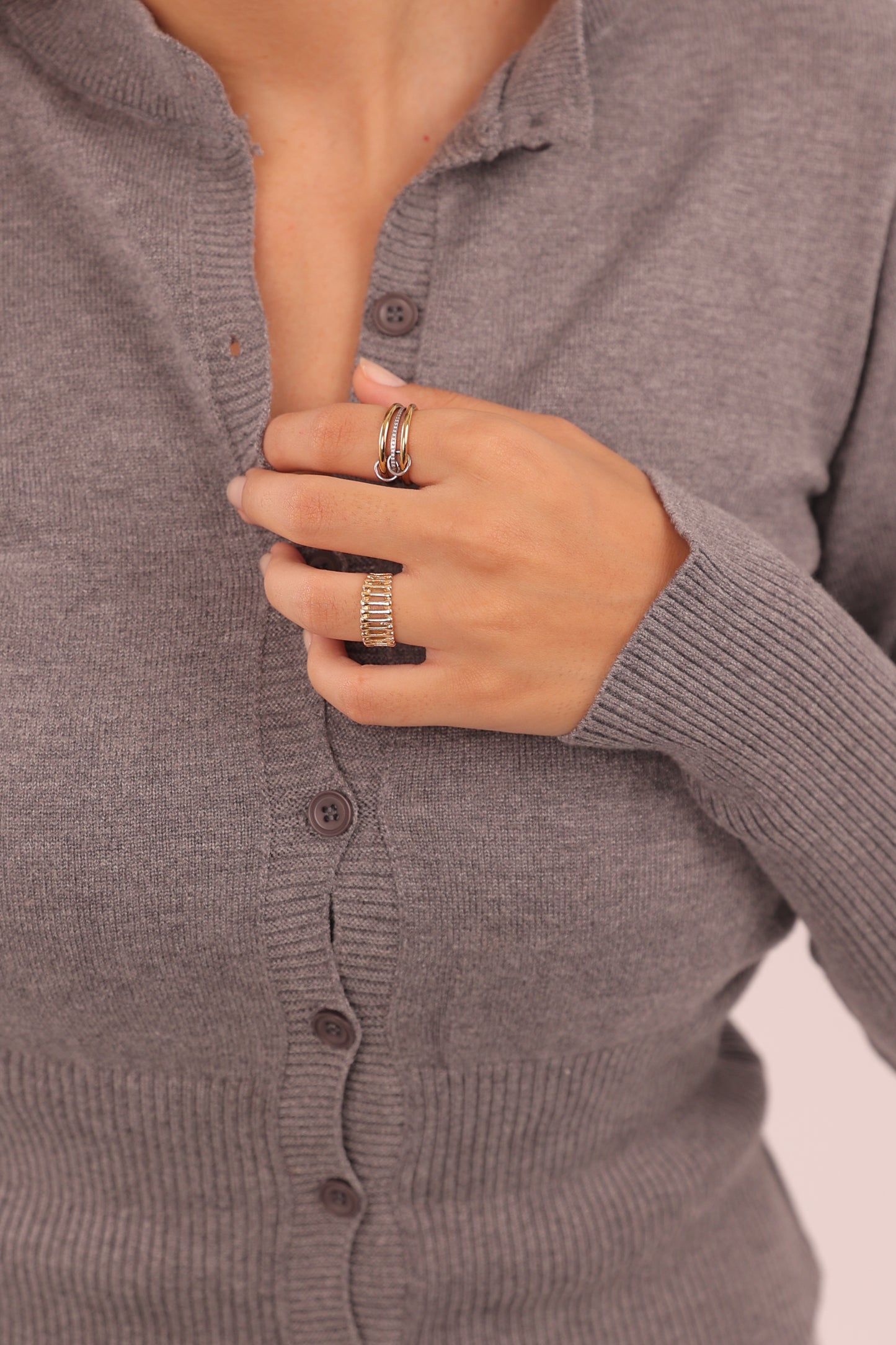 Sculpted knitted cardigan