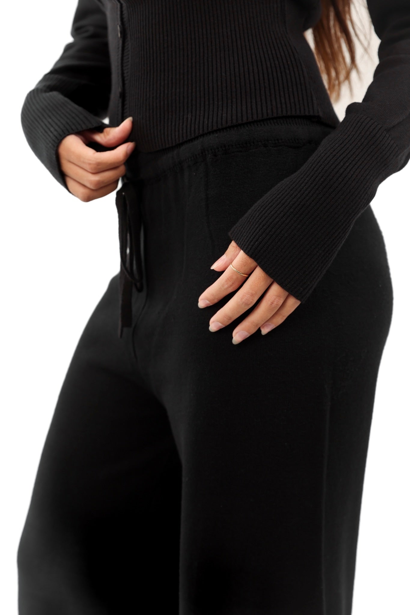 Sculpted knitted set