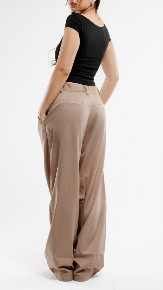 beige tailored pants